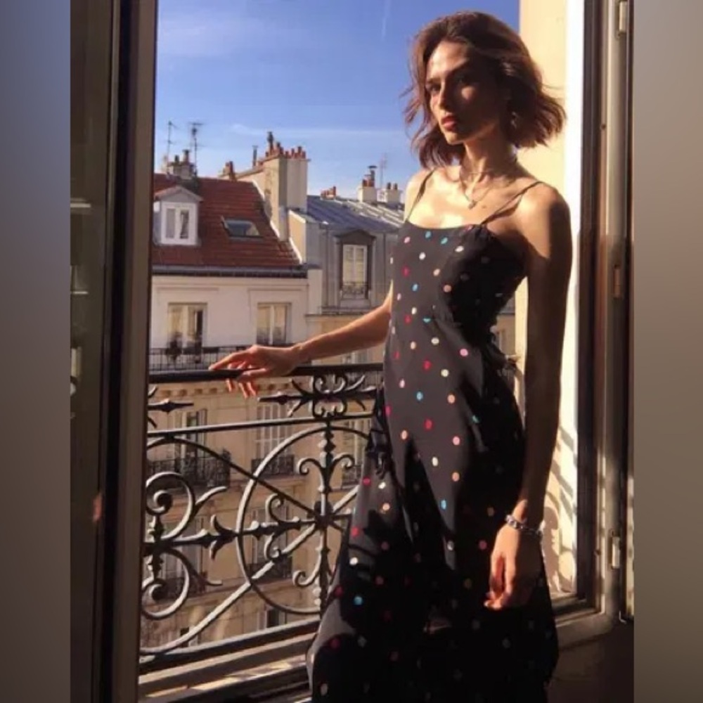 Realisation Par the Amelia dress with Colorful Polka Dots